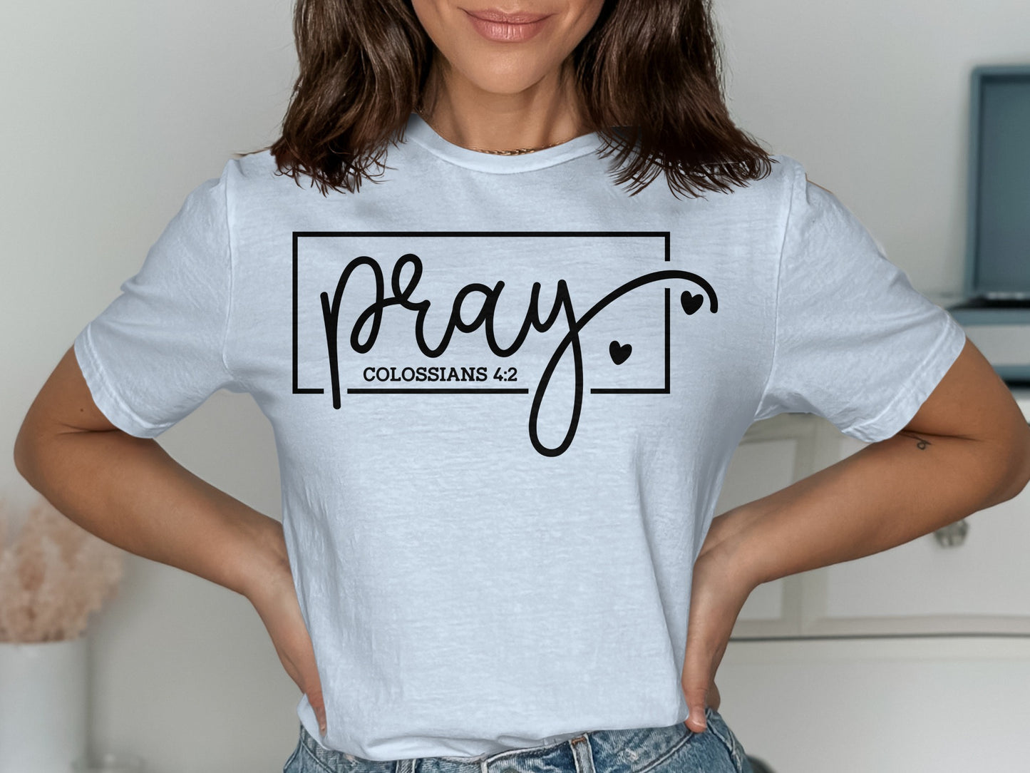 Pray Colossians 4:2 Graphic T-shirt product type