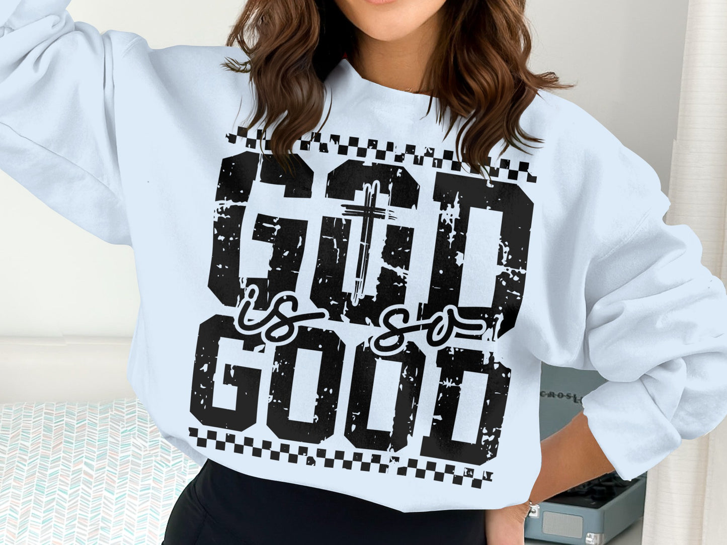 God Is Good Graphic Printed Sweatshirt product