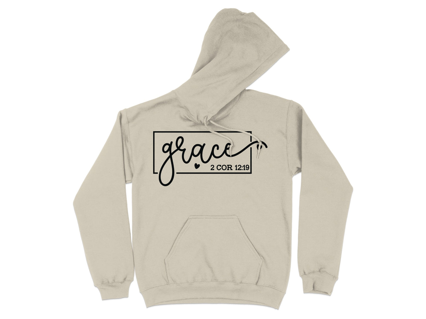 Grace 2 COR 12:19 Hoodie with Front Pocket product