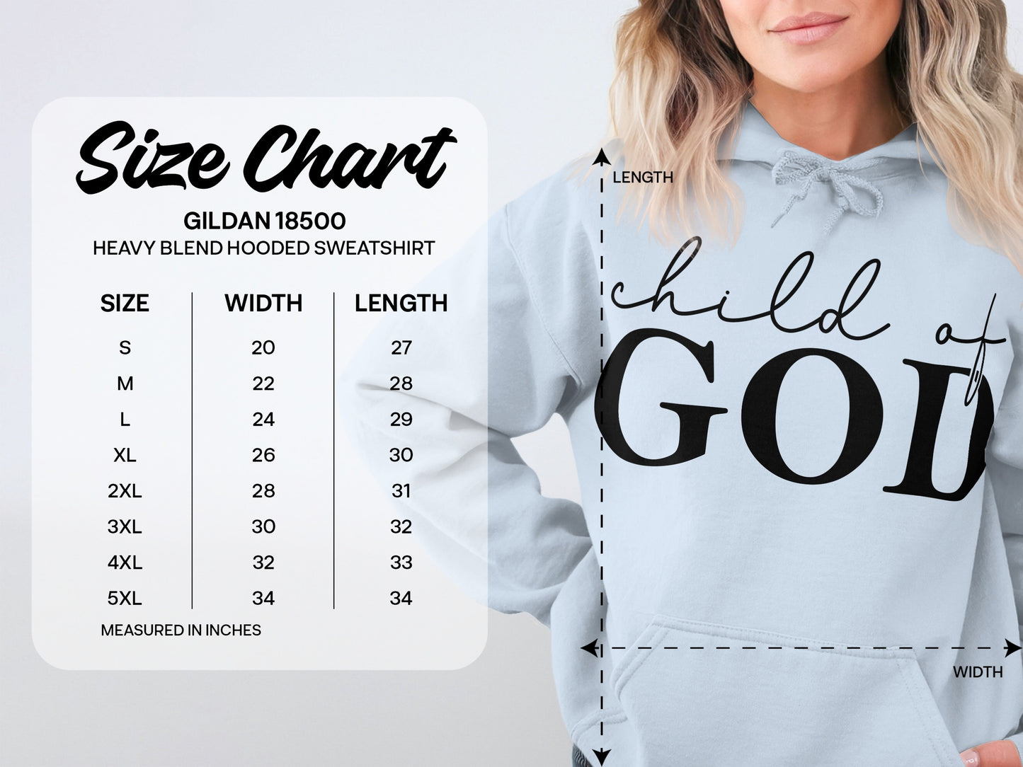 Child of God Heavy Blend Hooded Sweatshirt product type