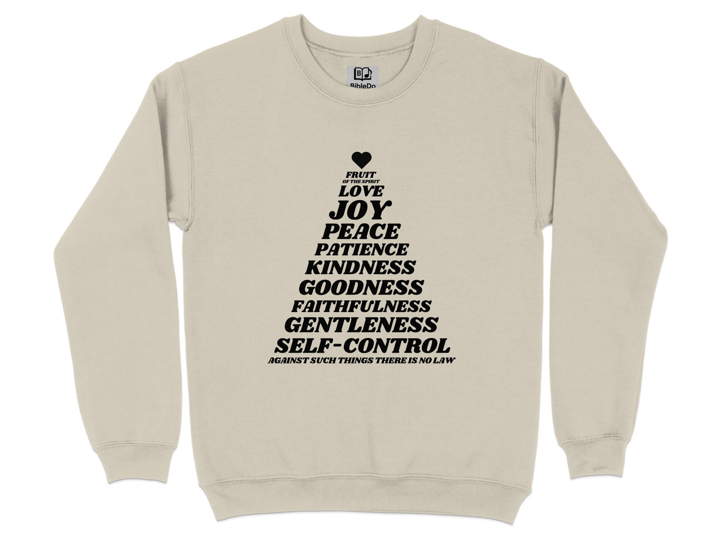 Inspirational Words on Stack Graphic Sweatshirt product type