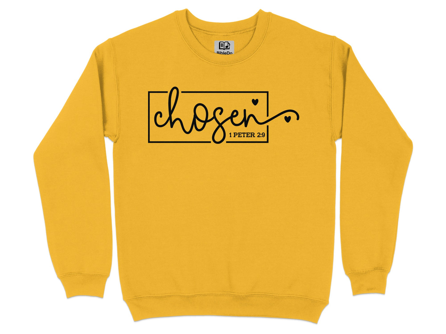 Chosen 1 Peter 2:9 Inspirational Yellow Sweatshirt product