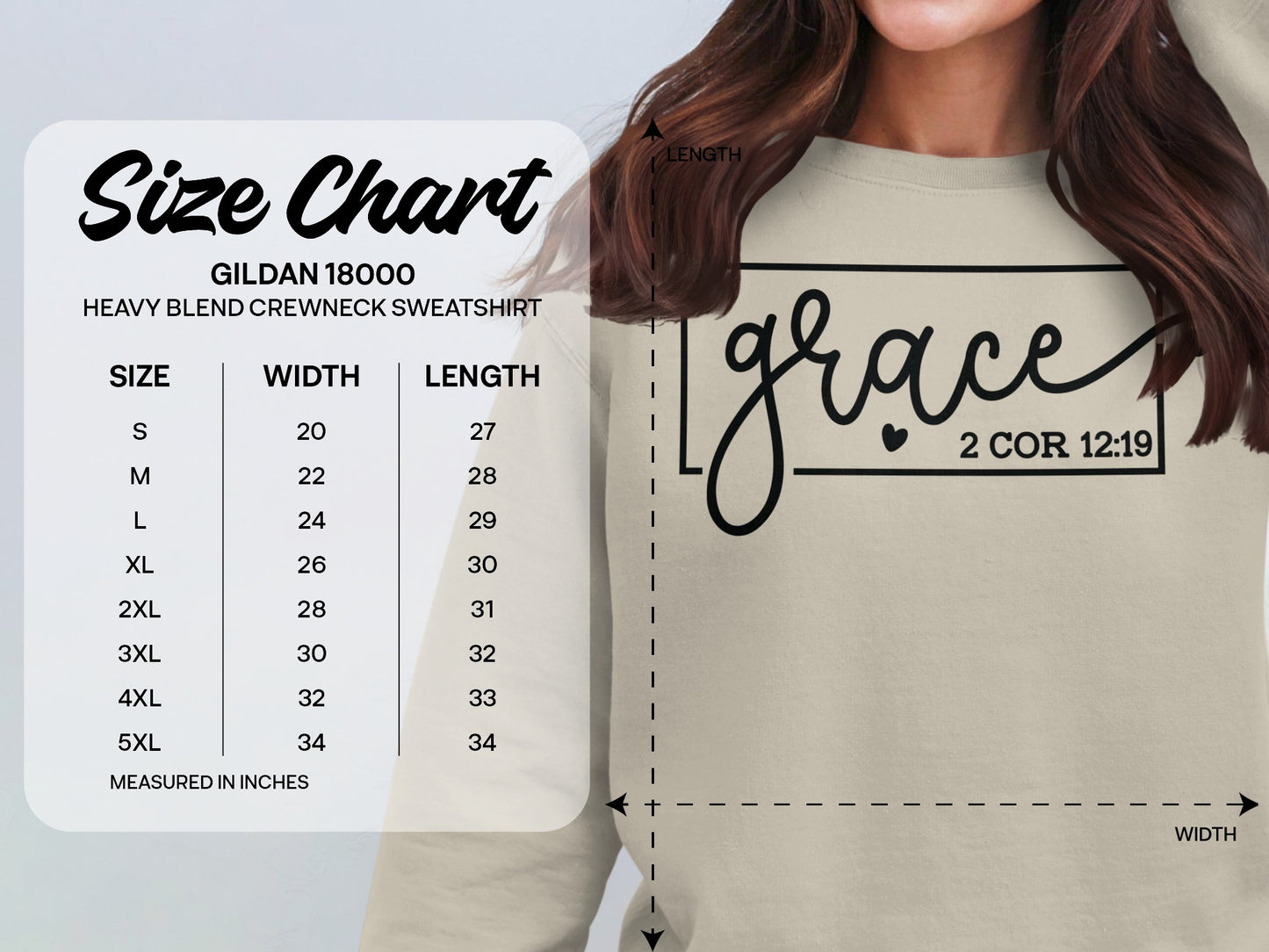 Grace 2 Cor 12 19 Gildan Crewneck Sweatshirt product