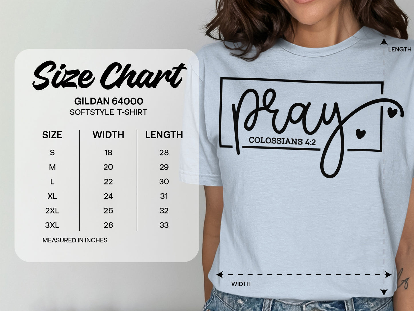 Colossians 4:2 Pray Graphic Tee Shirt product type