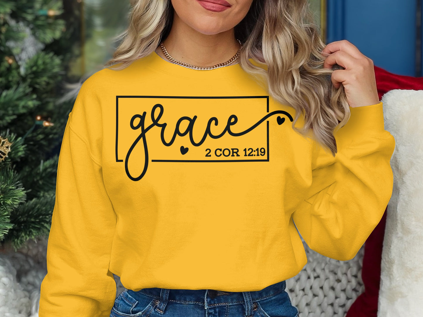 Grace 2 Cor 12:19 Graphic Sweatshirt product type