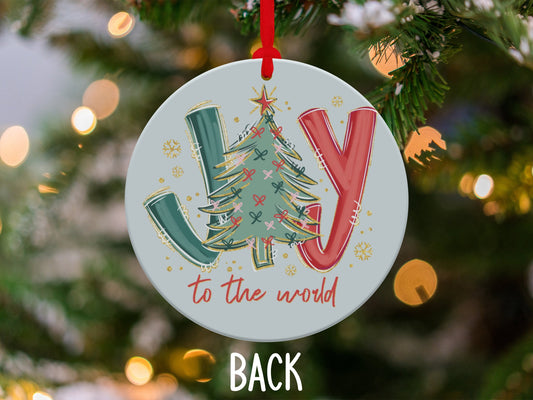 Joy to the World Christmas Tree Ornament