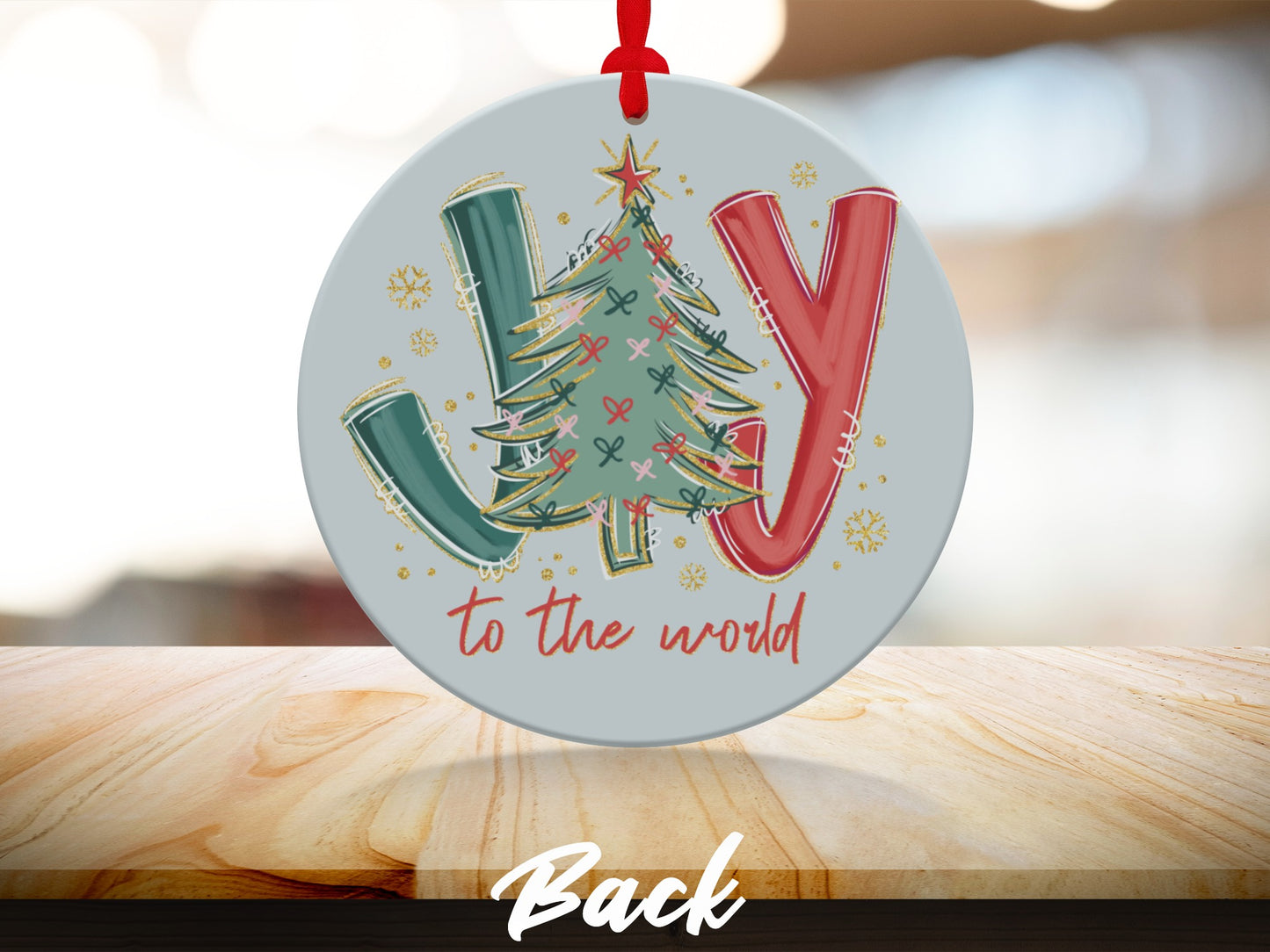 Joy to the World Christmas Tree Ornament