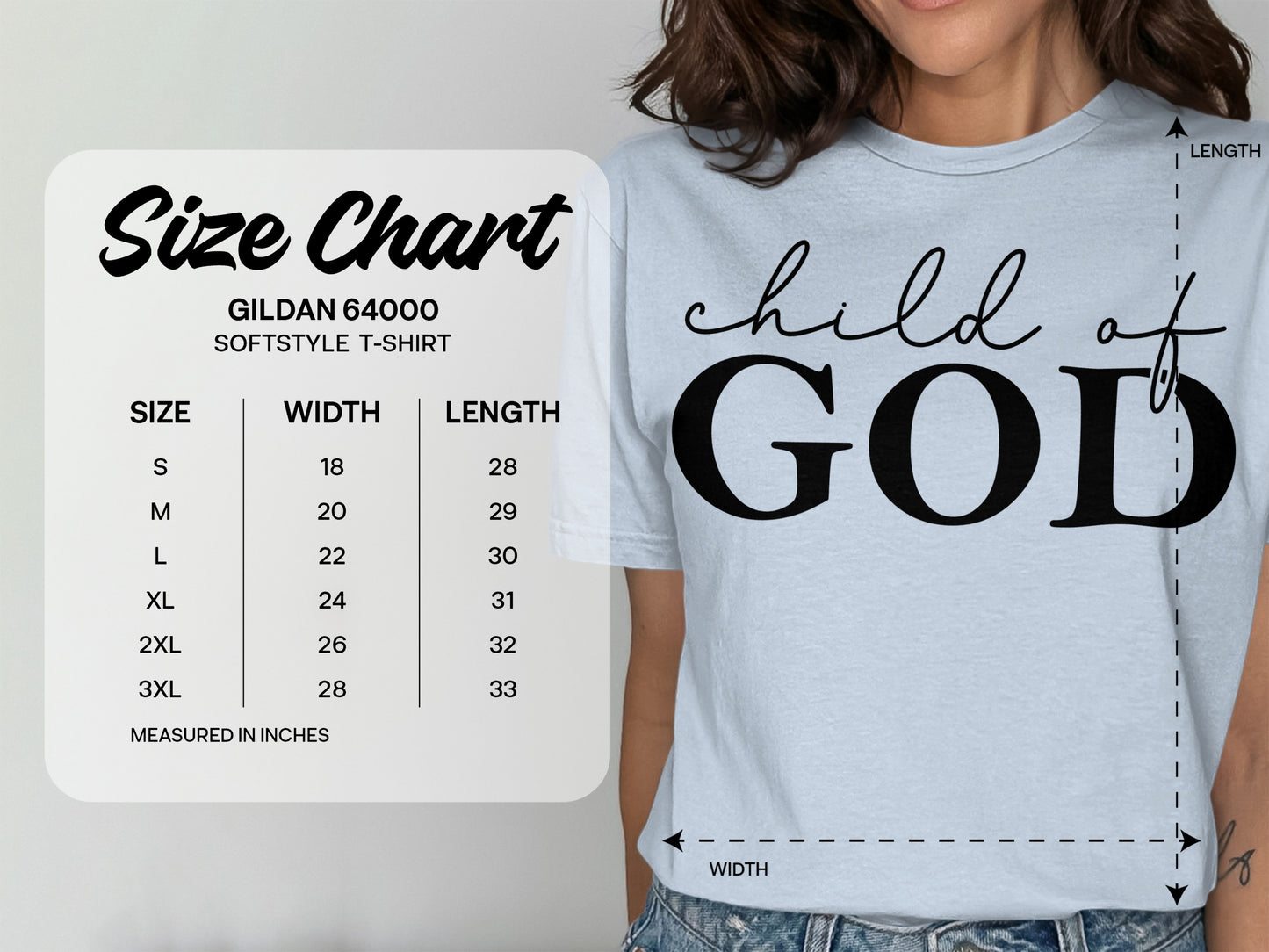 Child of GOD Printed Softstyle T-Shirt product