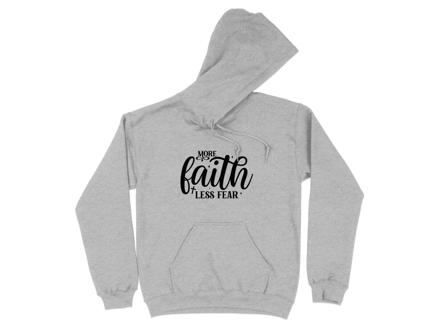 More Faith Less Fear Motivational Hoodie product type