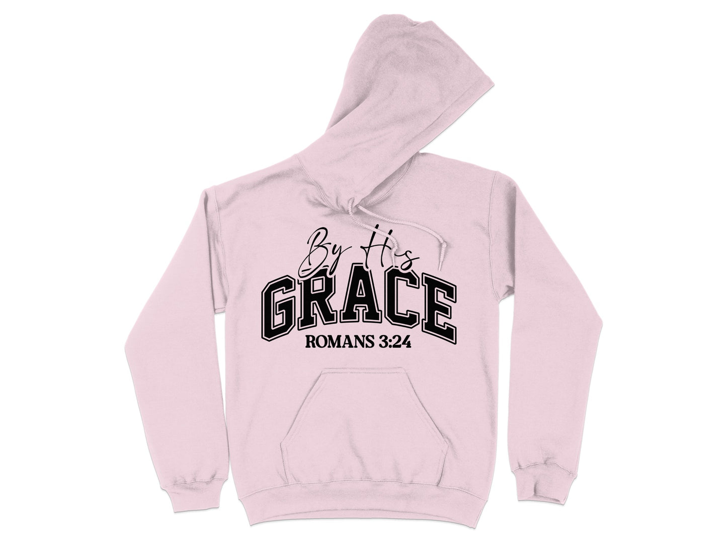 By His Grace Romans 3:24 Hoodie Inspirational product type
