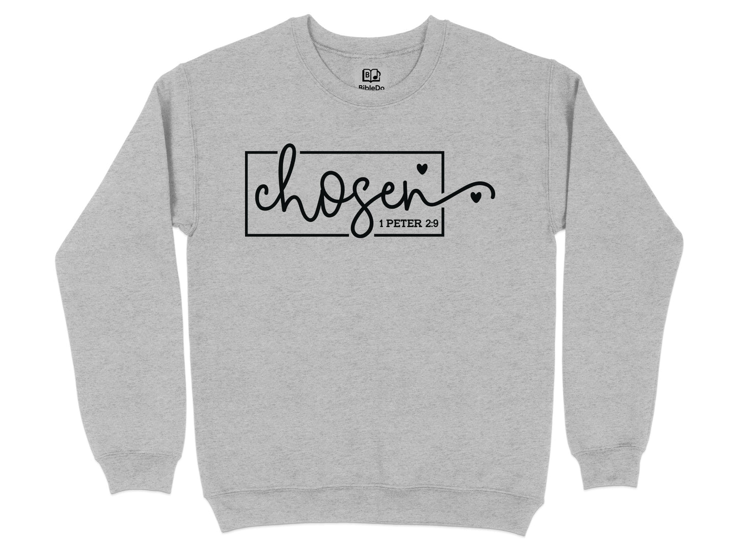 Chosen 1 Peter 2:9 Sweatshirt Inspirational Clothing product type