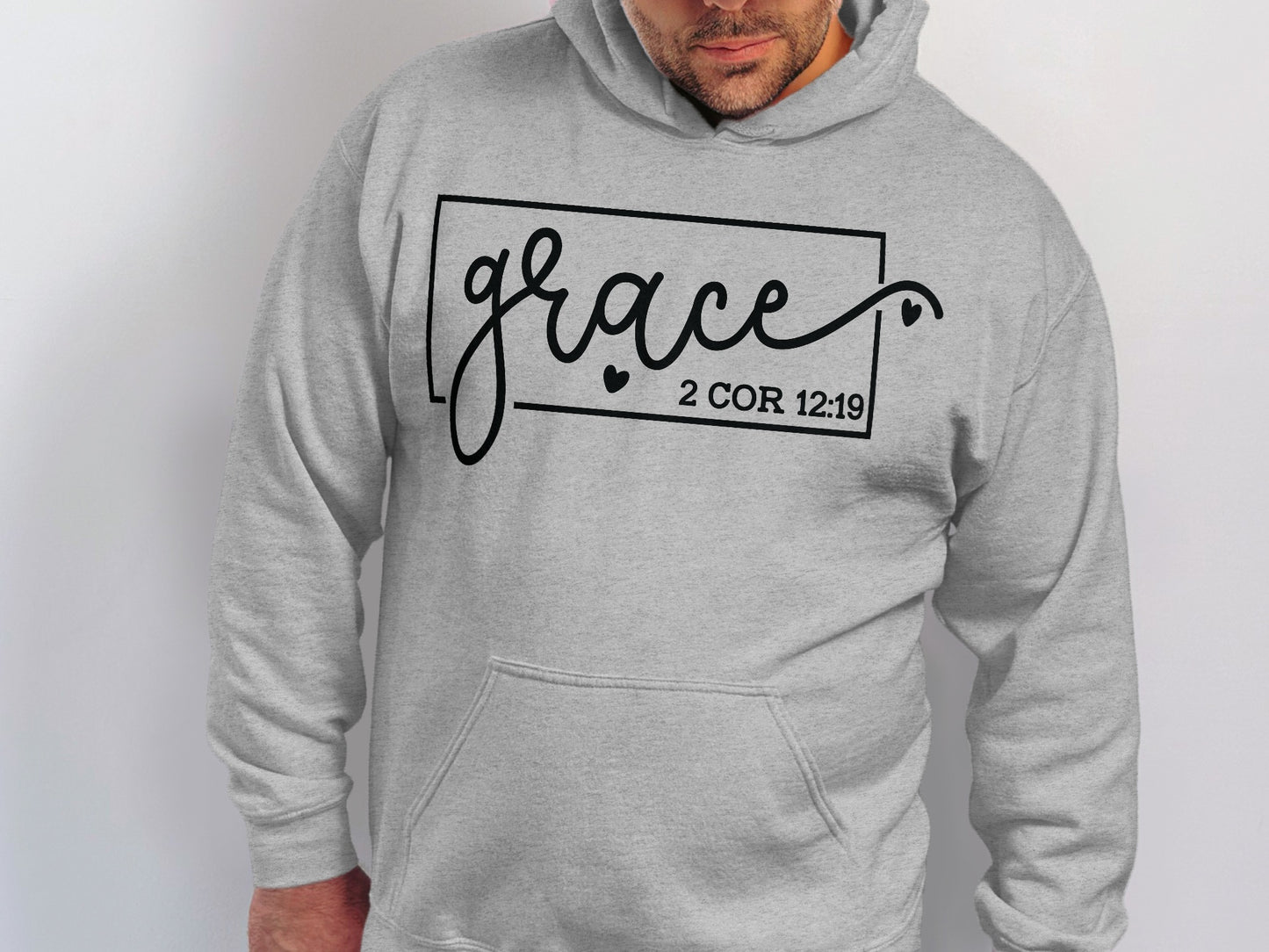 Grace 2 Cor 12:19 Printed Hoodie Sweatshirt product type