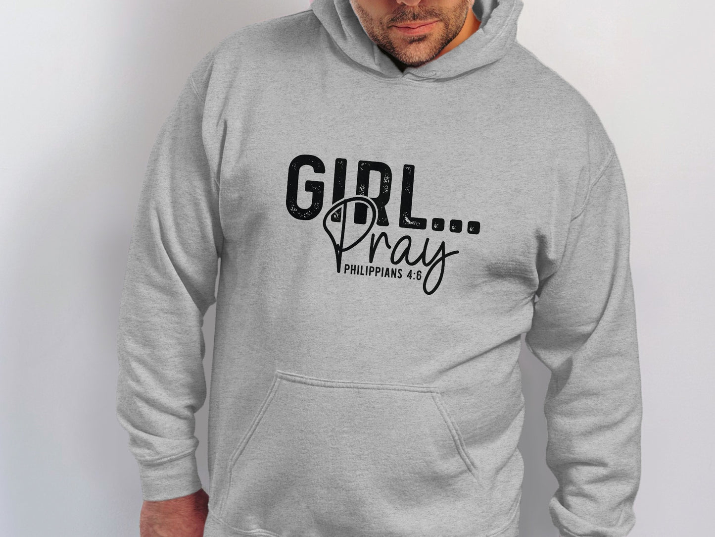 Girl Pray Philippians 4:6 Hooded Sweatshirt product type