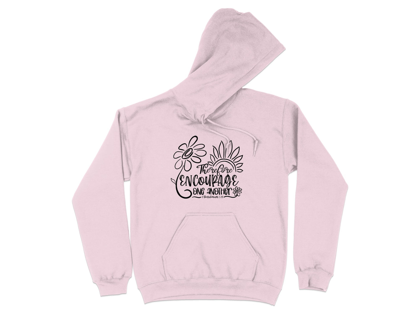 Motivational Floral Print Hoodie Comfortable Casual Product