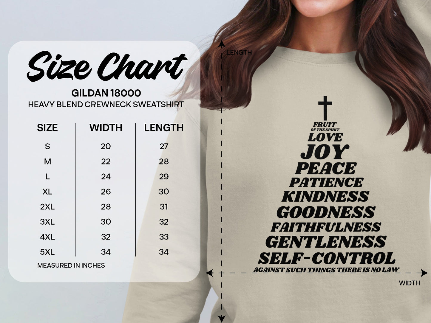 Joy Peace Patience Kindness Faithfulness Sweatshirt product type