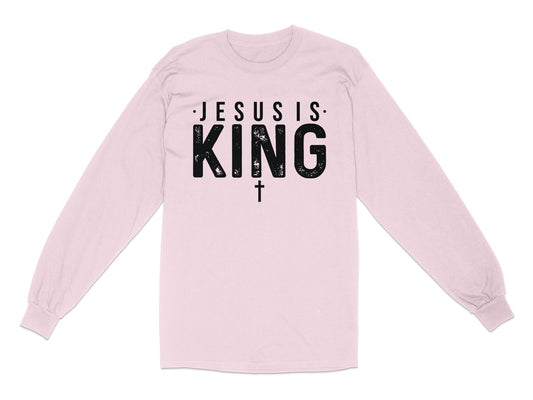 JESUS IS KING Graphic Long Sleeve Shirt product type