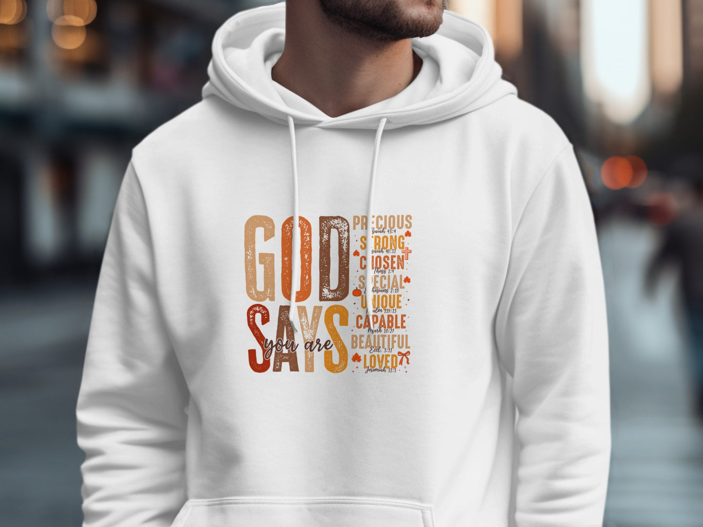 God Says You Are Hoodie Inspirational Hoodie