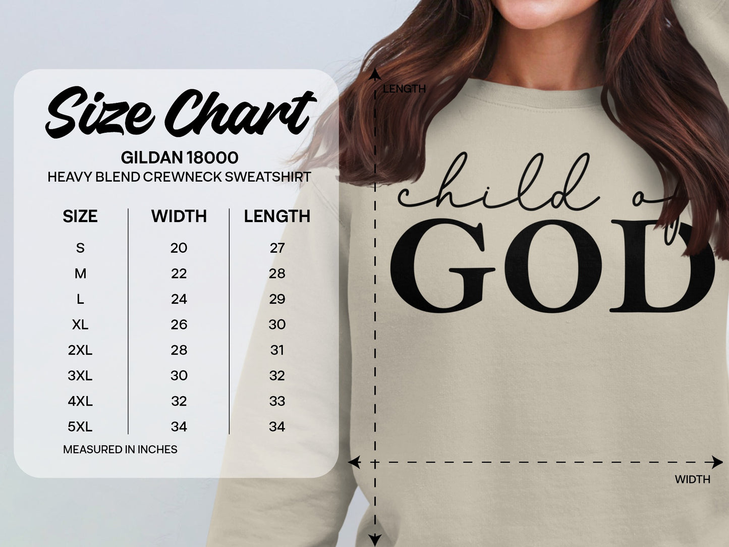 Child of GOD Heavy Blend Crewneck Sweatshirt product type