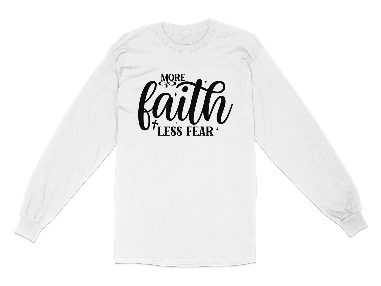 More Faith Less Fear Long Sleeve Shirt product type