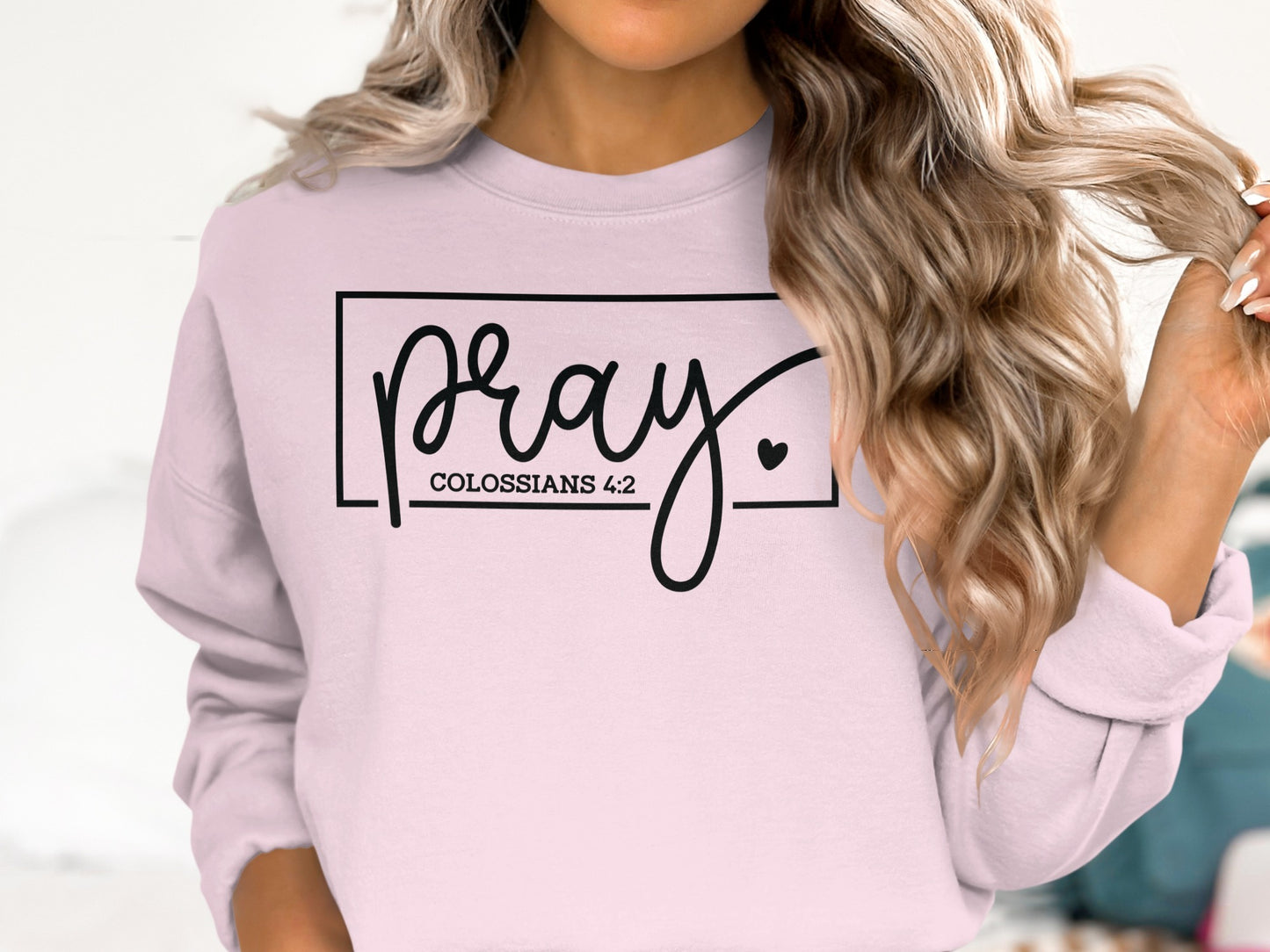 Pray Colossians 4:2 Graphic Sweatshirt product