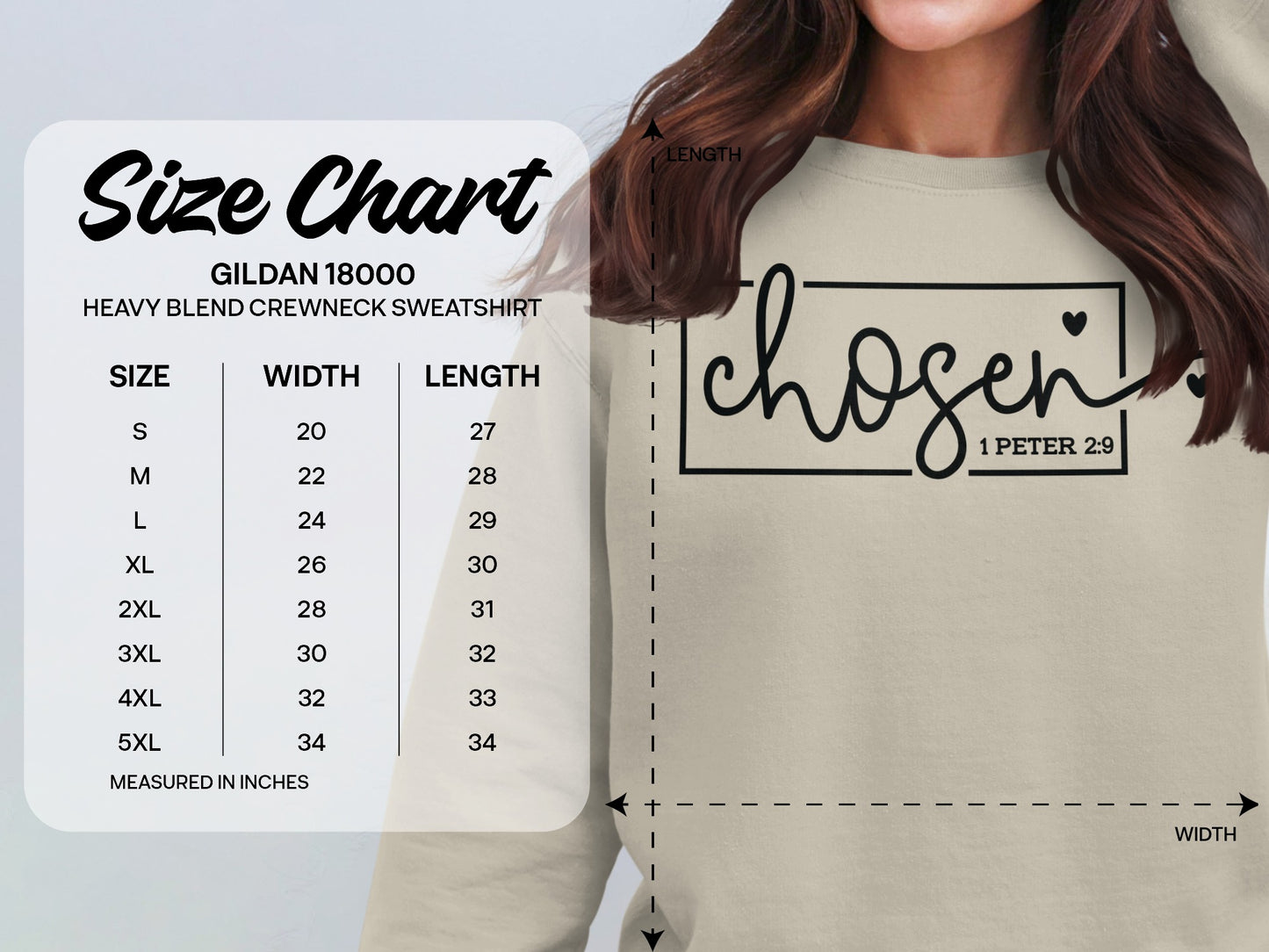 Chosen 1 Peter 2 9 Design Gildan 18000 Sweatshirt product