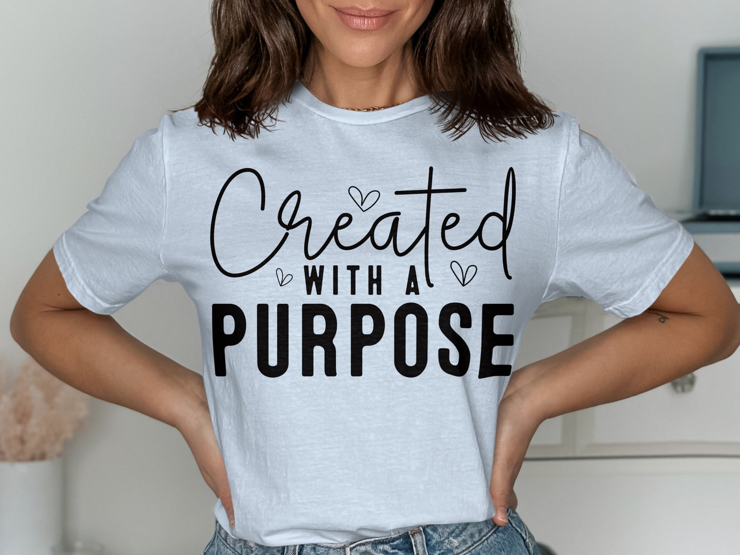 Created With A Purpose Graphic Tee product