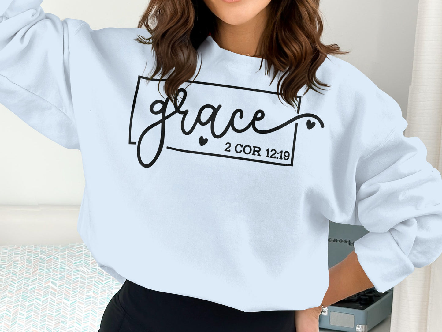 Grace 2 Cor 12:19 Graphic Sweatshirt product type