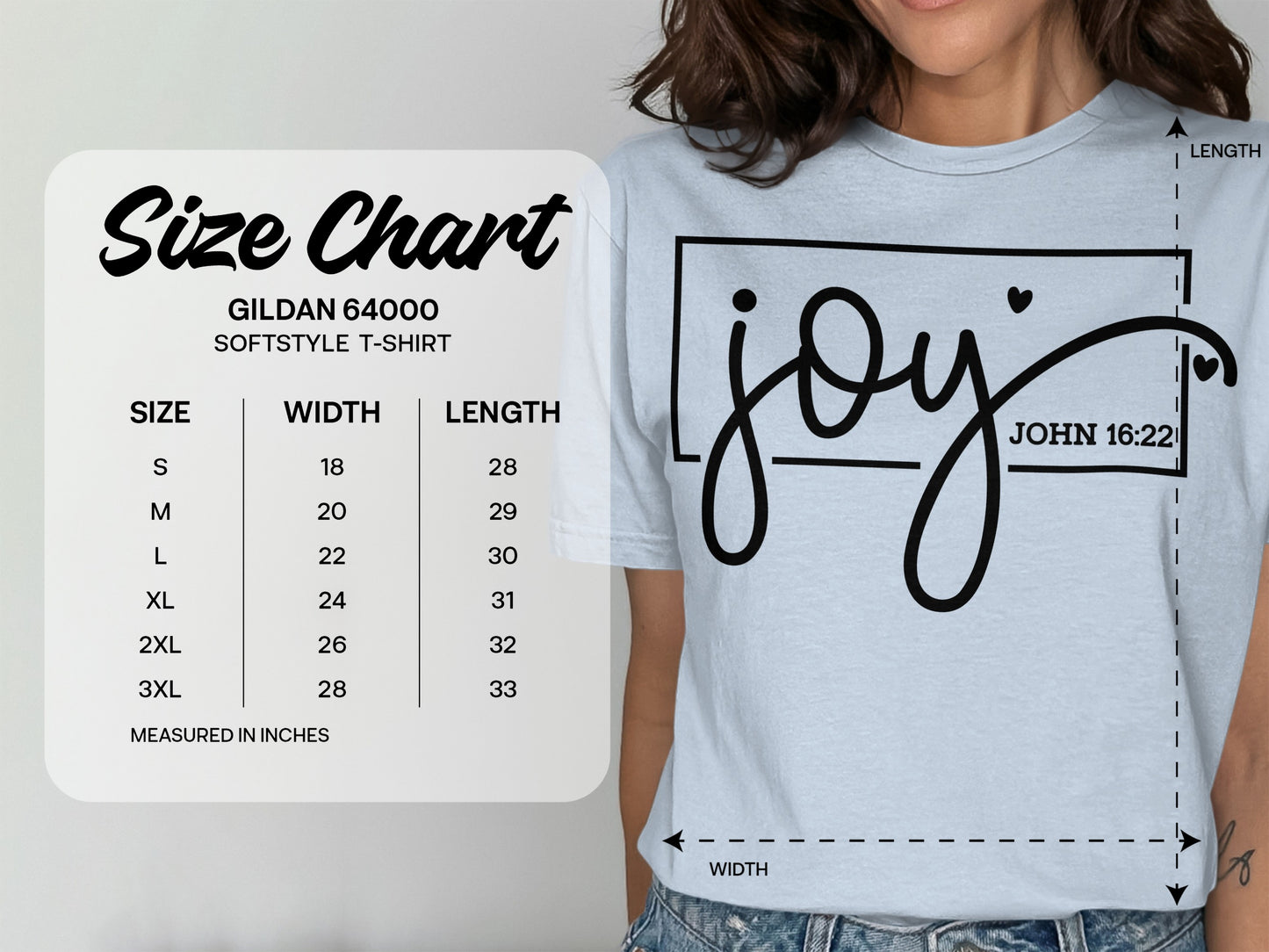 Joy John 16:22 Quote Softstyle T-Shirt product type