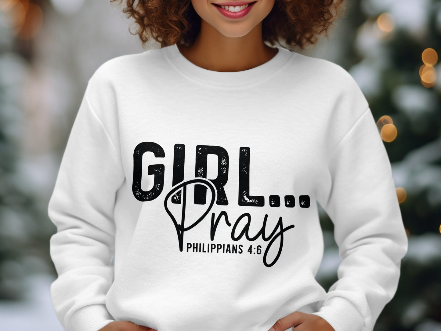 Girl Pray Philippians 4:6 Sweatshirt product