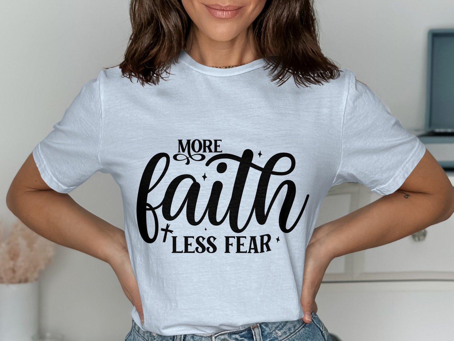 More Faith Less Fear Graphic Shirt product