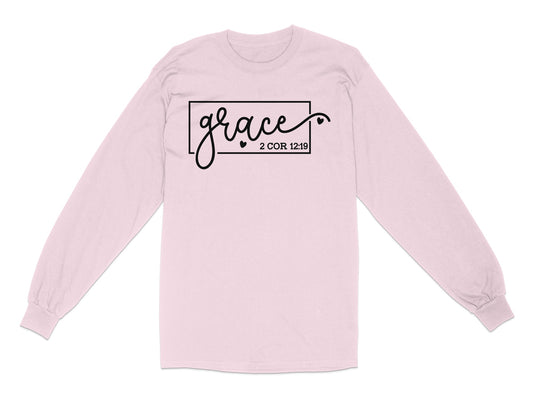 Grace 2 Cor 12 19 Long Sleeve T-Shirt product type