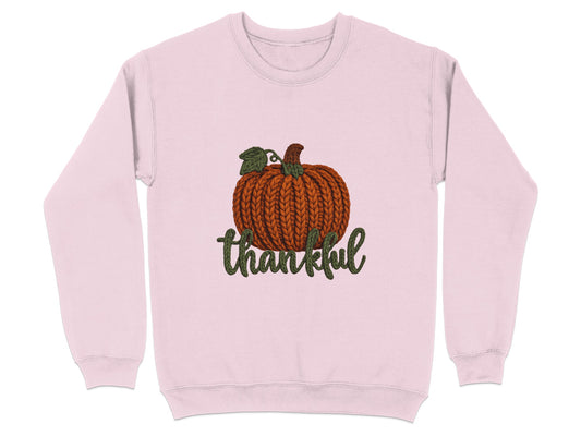 Thankful Cozy Autumn Pumpkin Design Sweatshirt