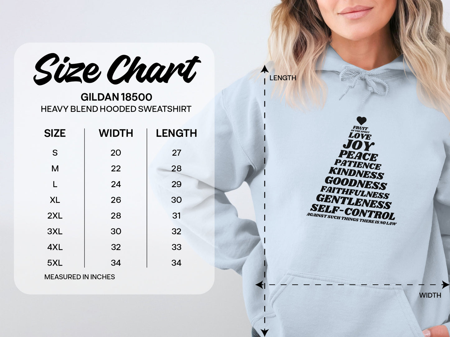 Inspirational Words Graphic Hooded Sweatshirt product