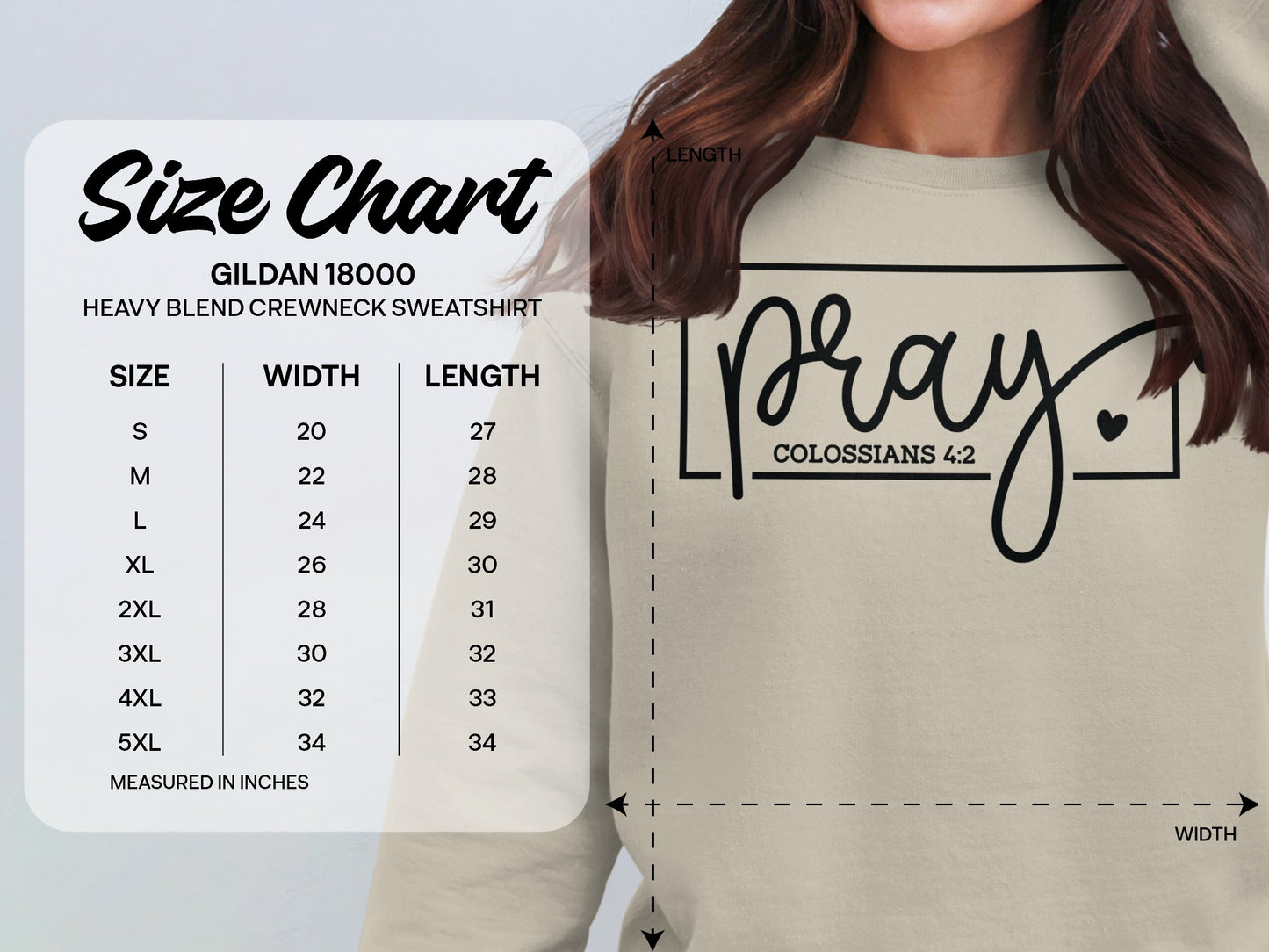 Pray Colossians 4:2 Heavy Blend Crewneck Sweatshirt product type