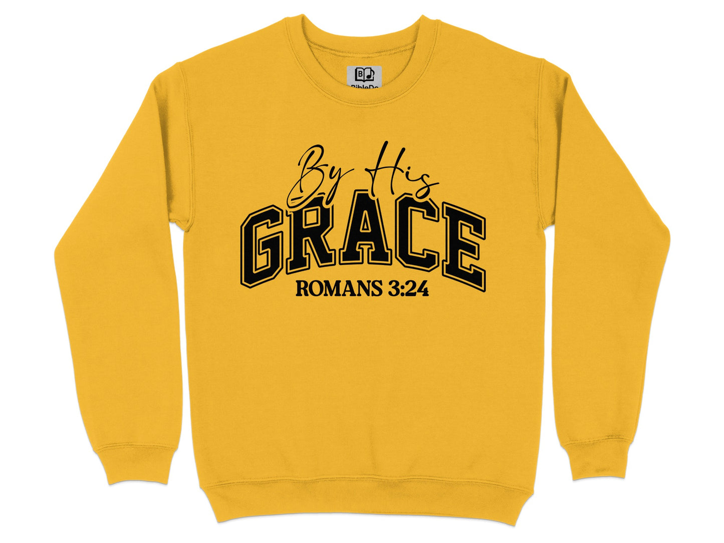 By His Grace Romans 3:24 Graphic Sweatshirt product