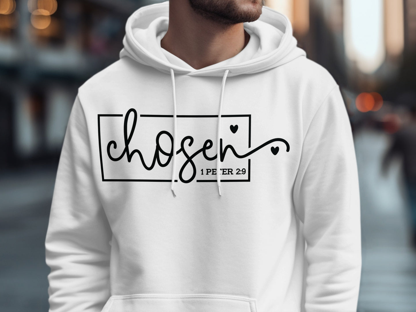 Chosen 1 Peter 2:9 Graphic Design Hoodie Product