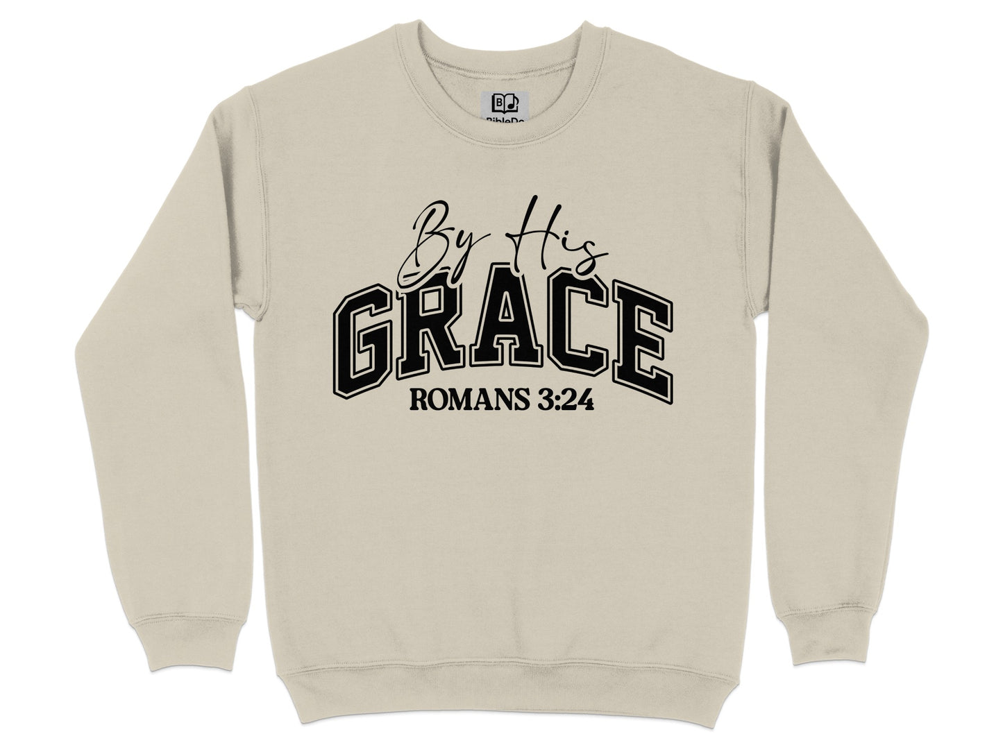 By His Grace Romans 3:24 Inspirational Sweatshirt Product