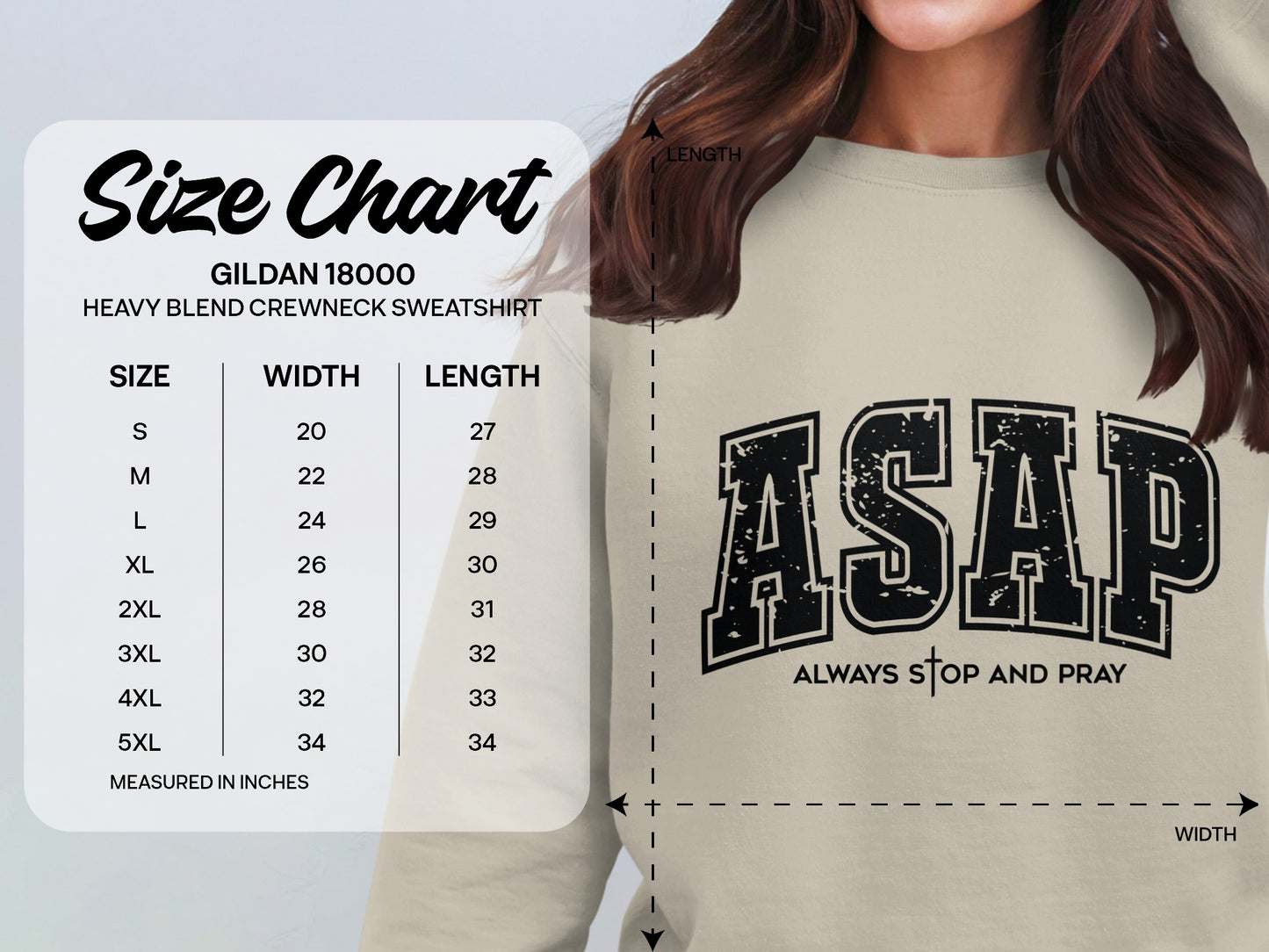 ASAP Always Stop and Pray Gildan Crewneck Sweatshirt product