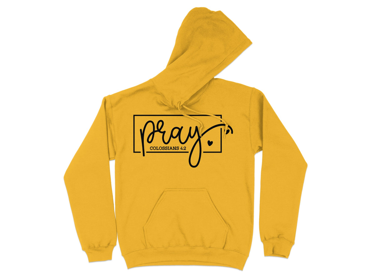 Pray Colossians 4:2 Script Graphic Hoodie product type