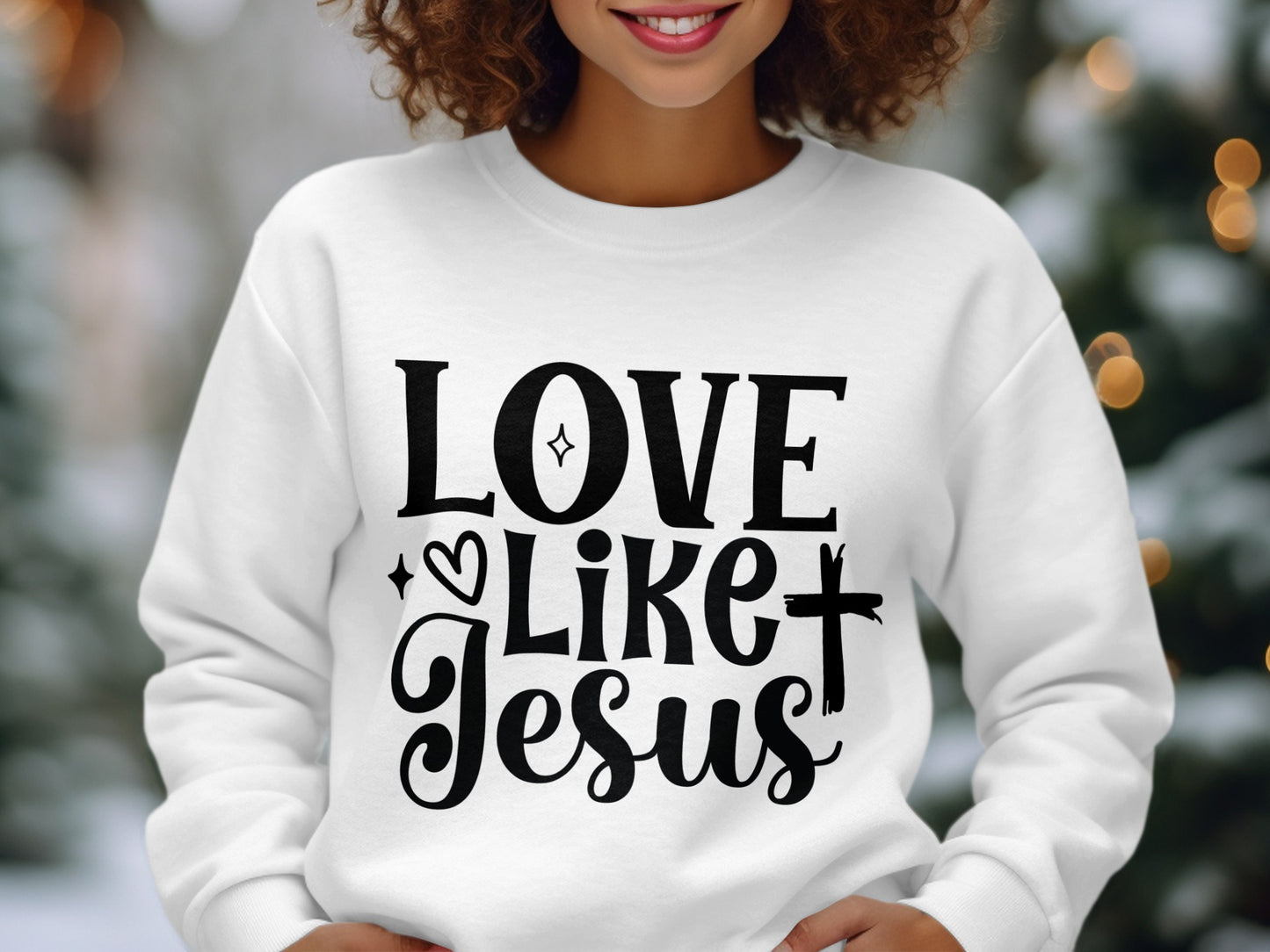 Love Like Jesus Printed Sweatshirt product