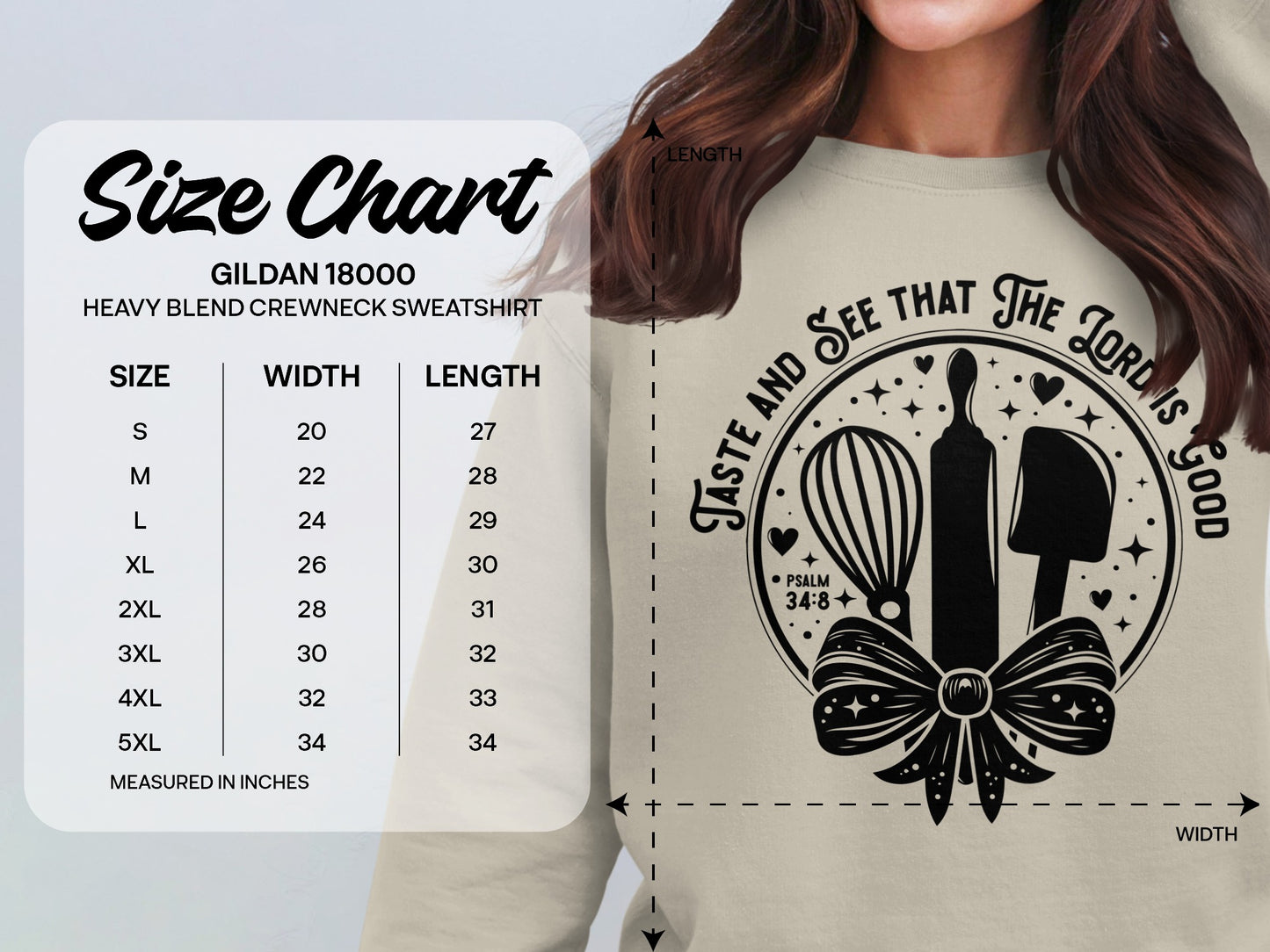 Taste and See the Lord Is Good Religious Sweatshirt
