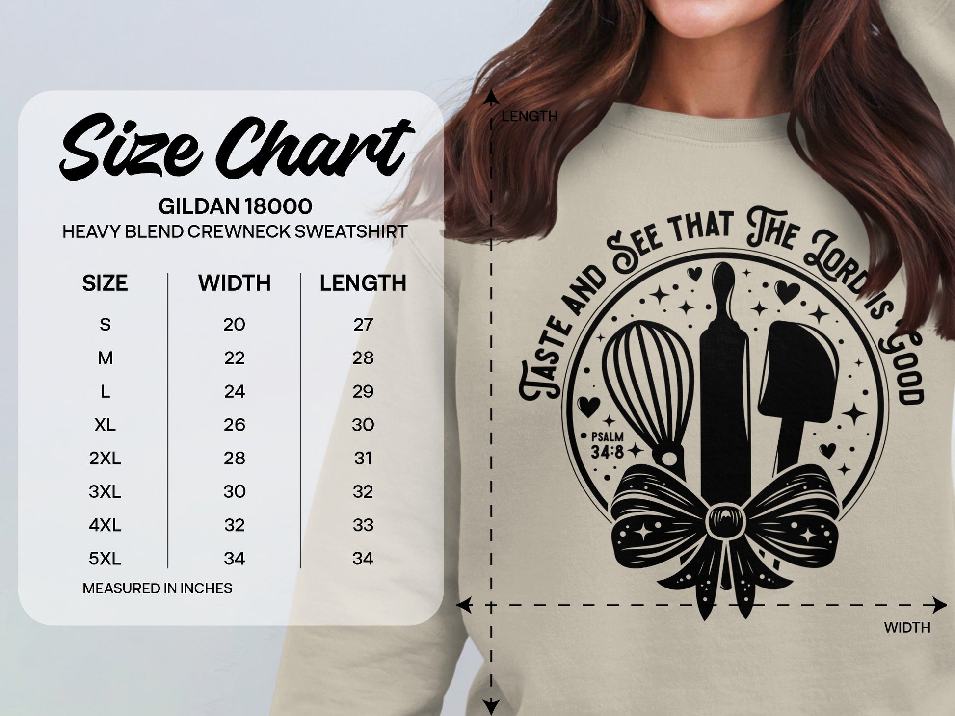 Taste and See the Lord Is Good Religious Sweatshirt