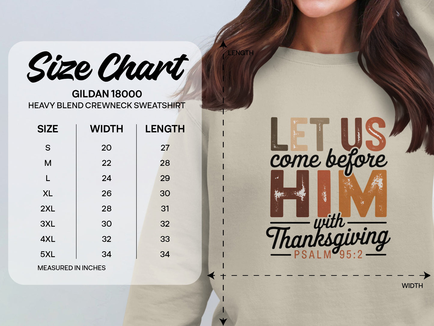 Let Us Come Before Him with Thanksgiving Sweatshirt