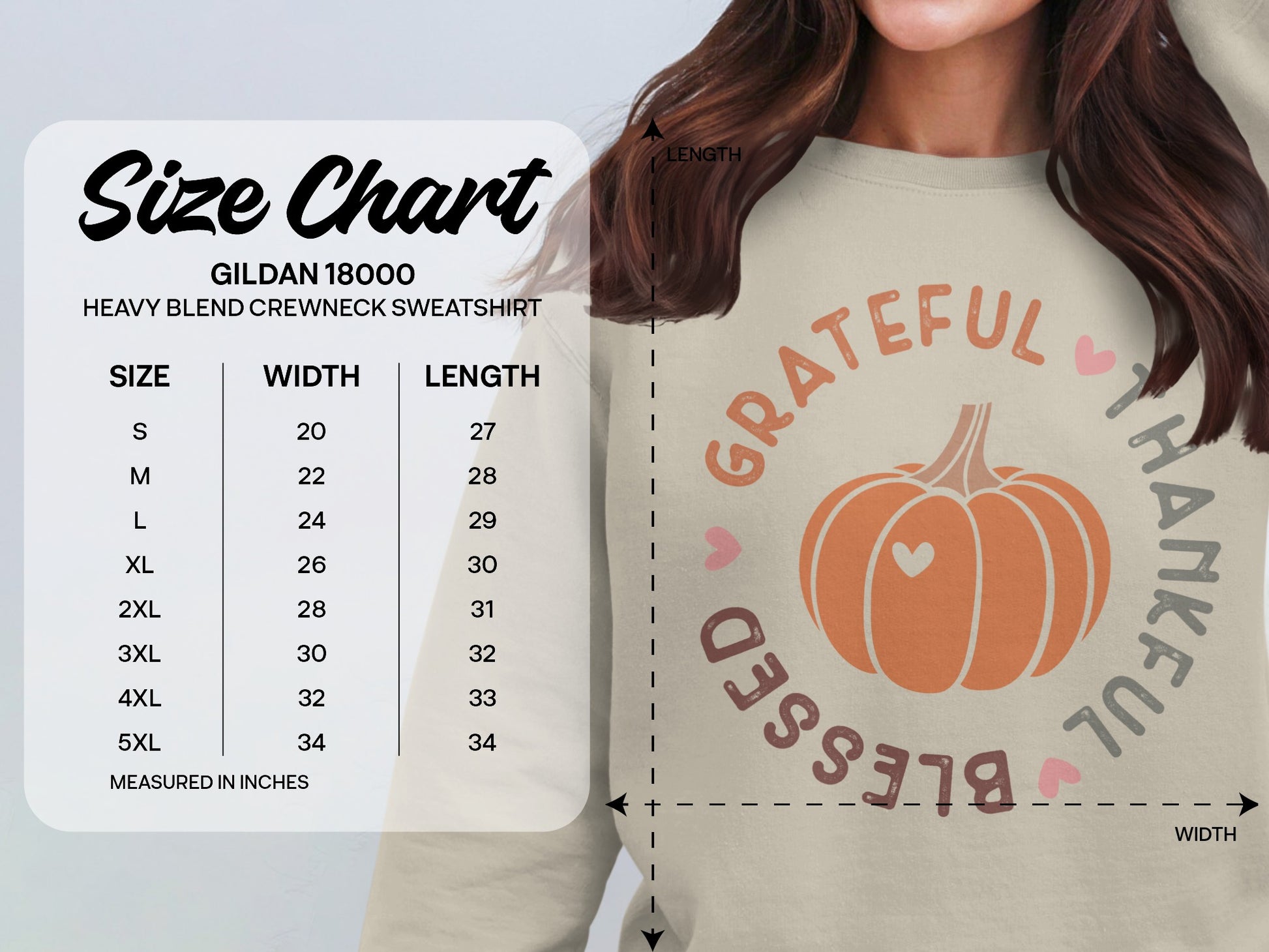 Grateful Thankful Blessed Pumpkin Sweatshirt