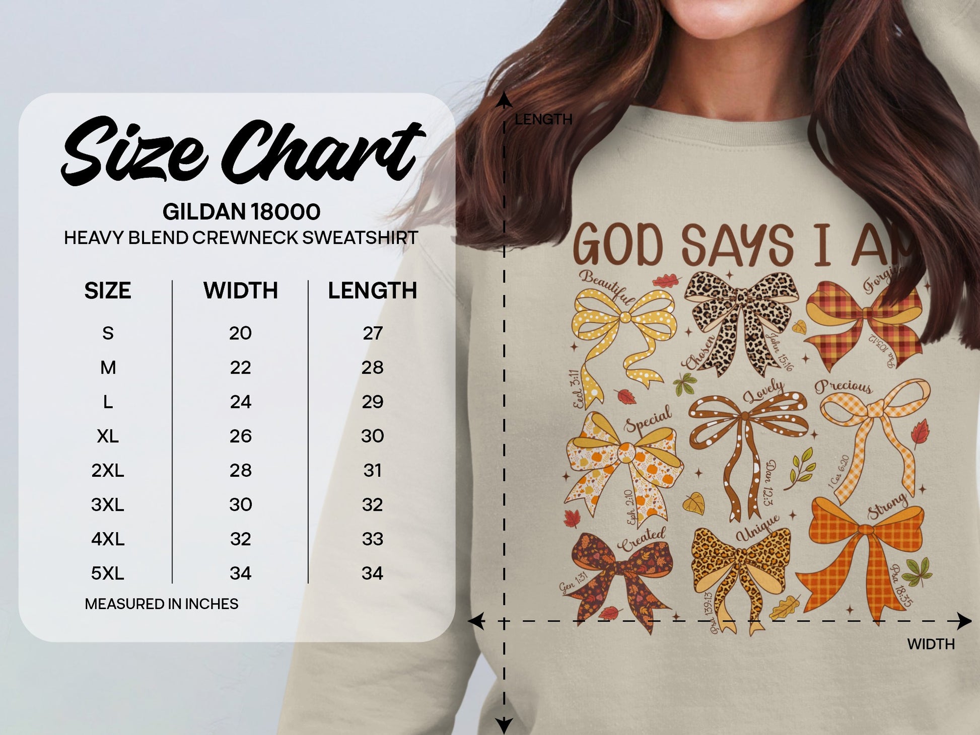 God Says I Am Bows Crewneck Sweatshirt