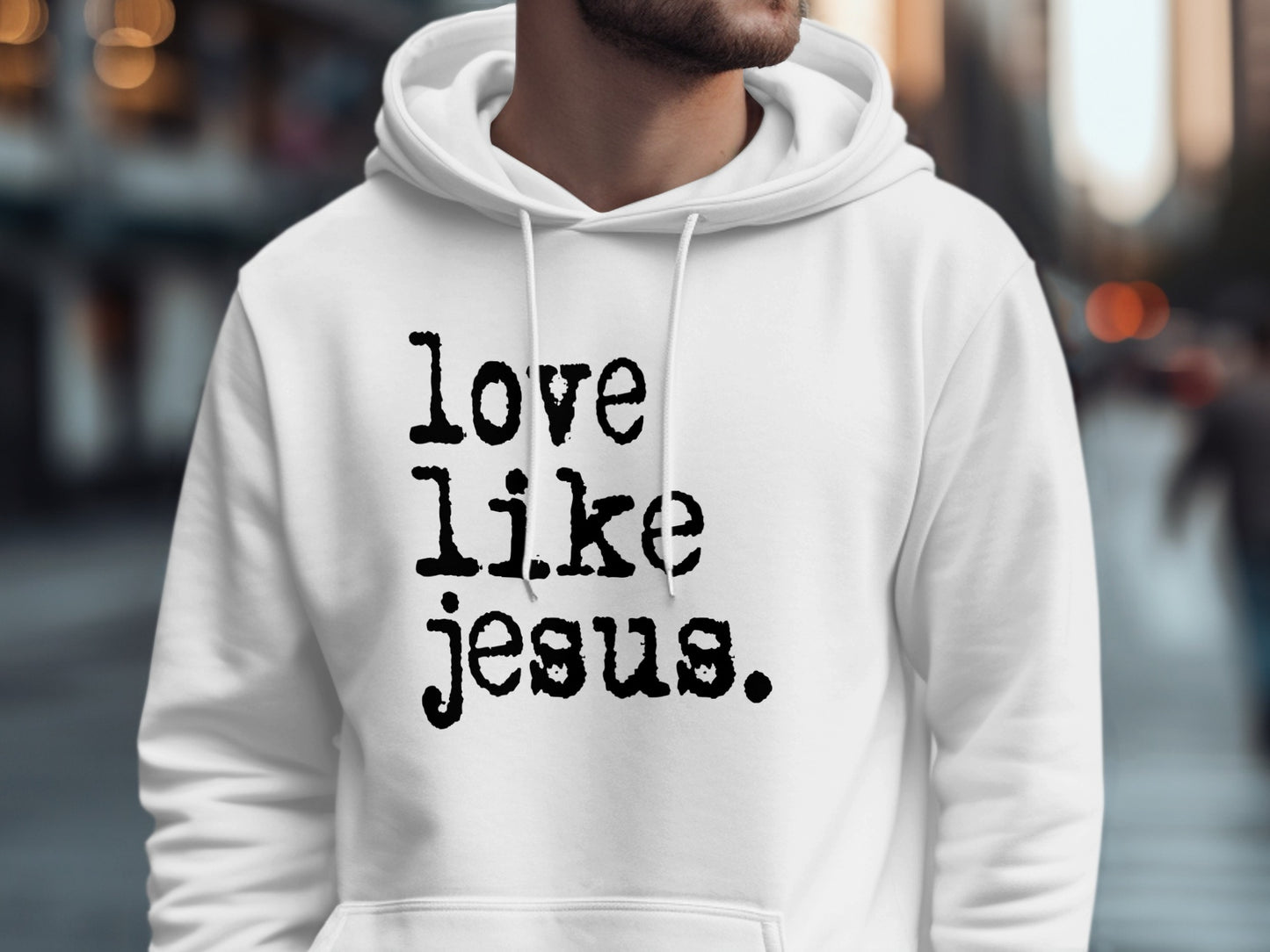 Love Like Jesus Inspiring Hoodie Fashionática