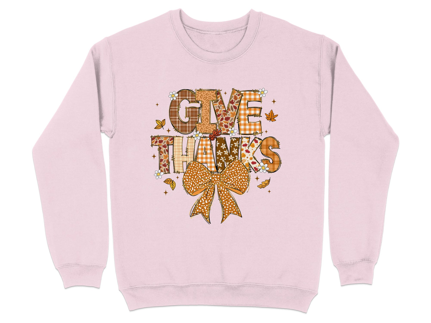 Give Thanks Festive Autumn Thanksgiving Sweatshirt