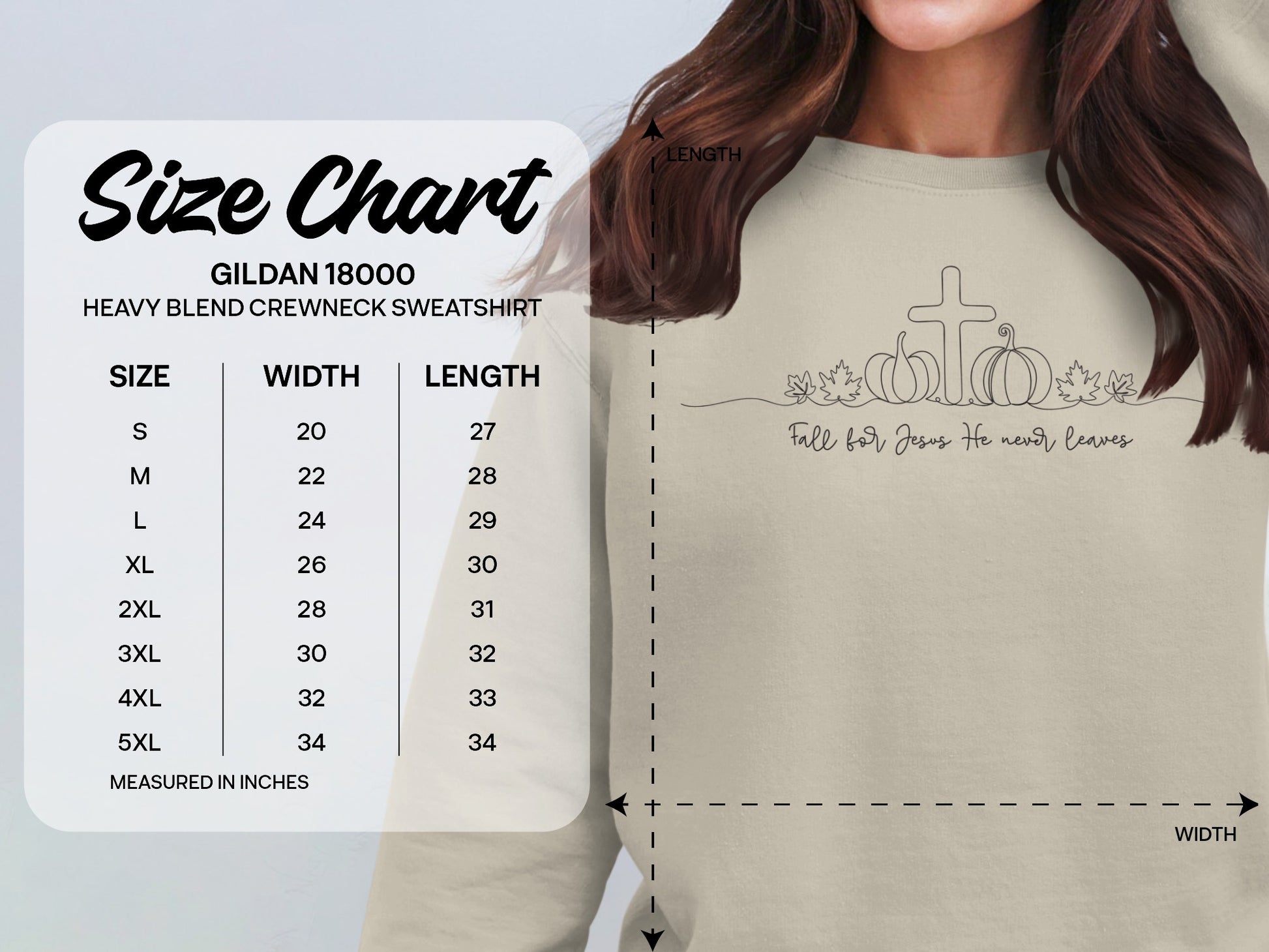 Faith Fall Joys The Lord Leaves Crewneck Sweatshirt