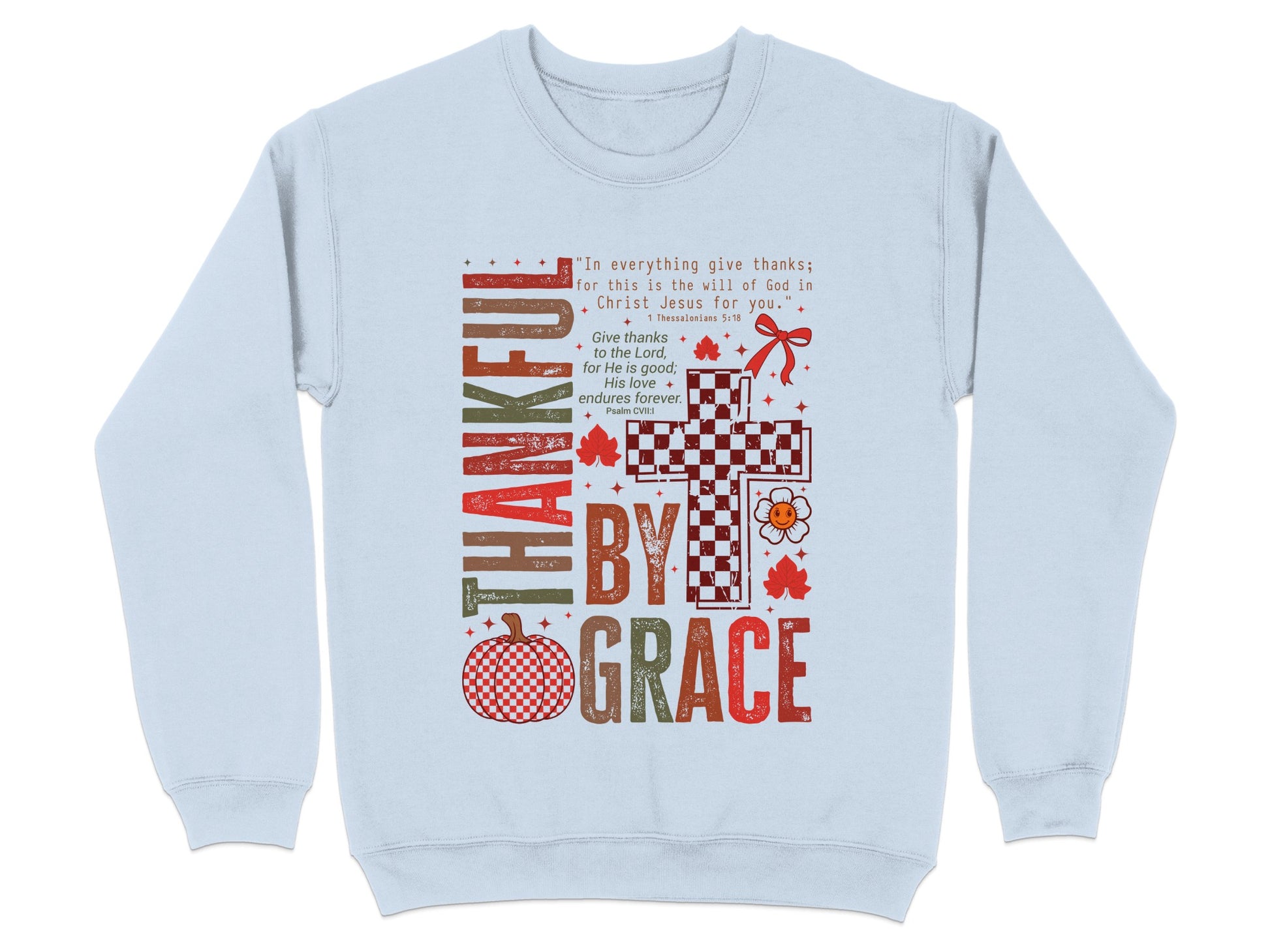 Thankful Inspirational Cross Sweatshirt Product
