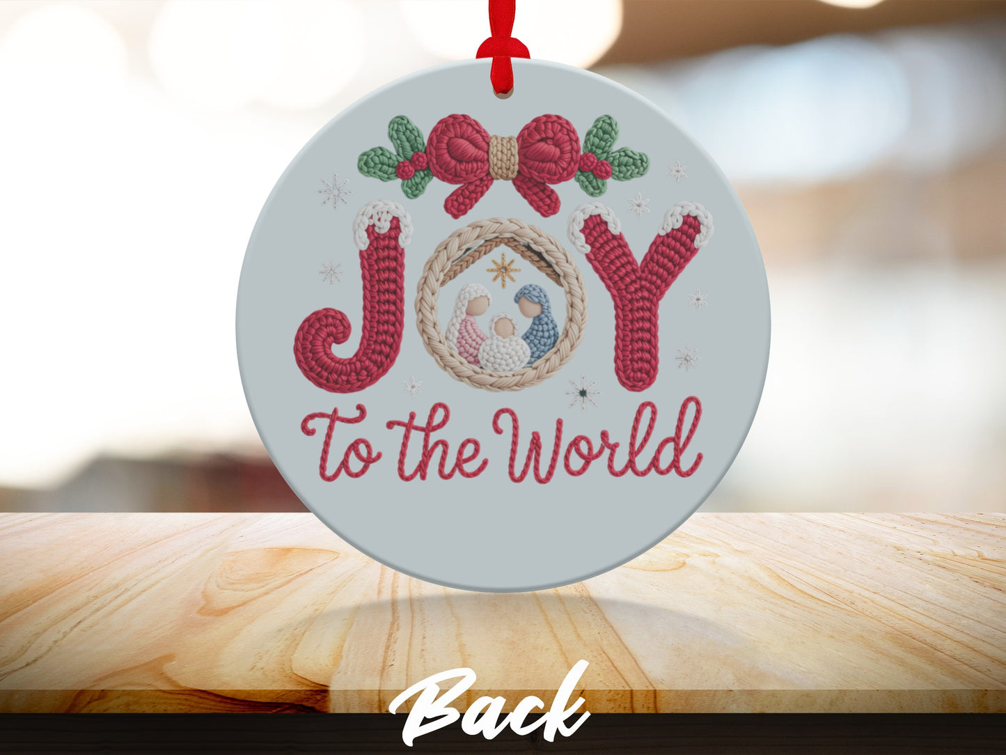 Joy to the World festive decorative ornament